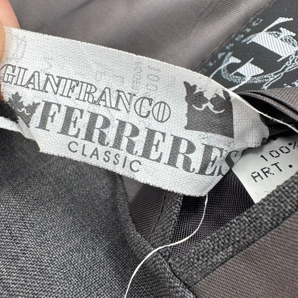 Gianfranco Ferre‎ Classic Wool Blazer Business Casual Gray Jacket 38R